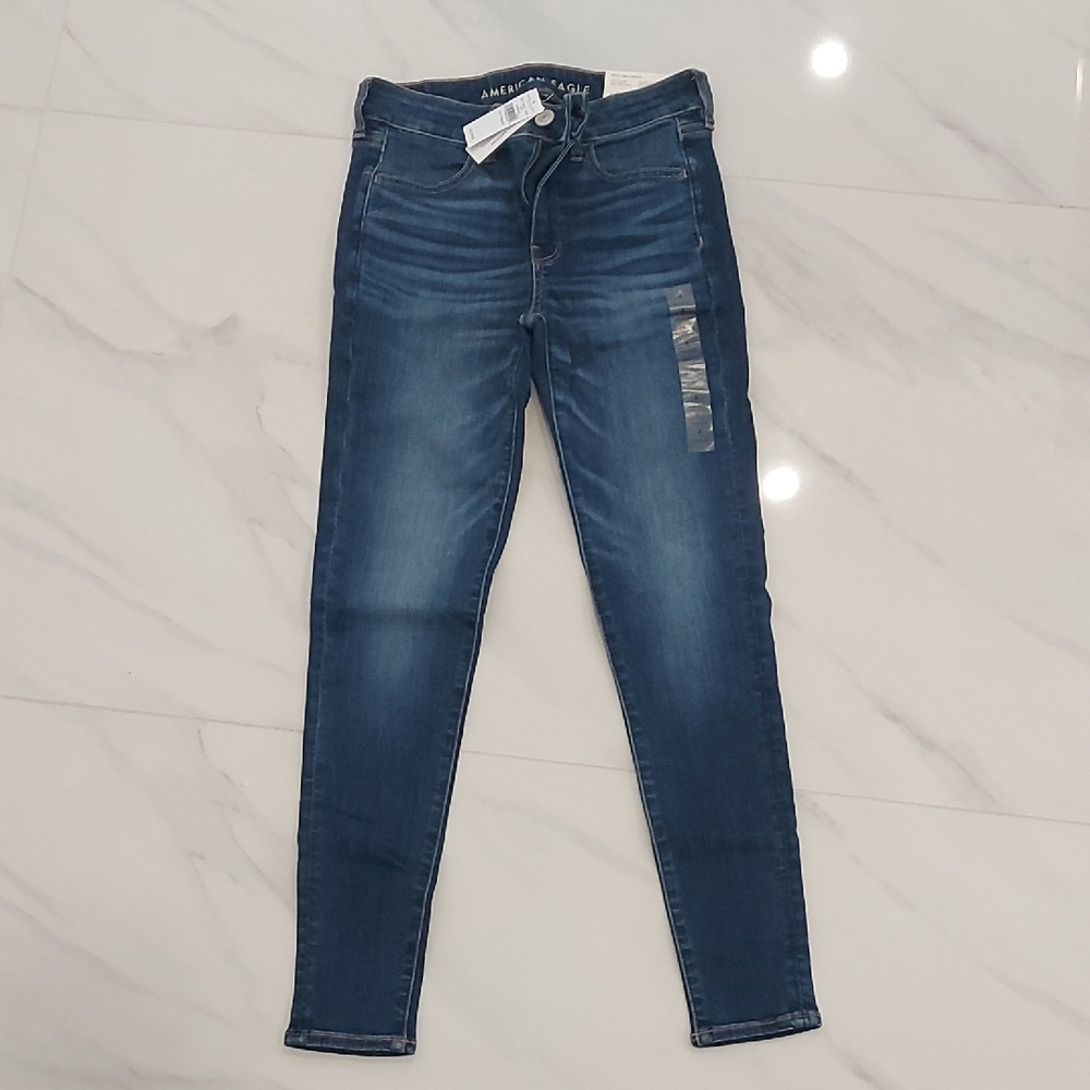 NWT American Eagle Women's Blue Jeans High Rise Jegging